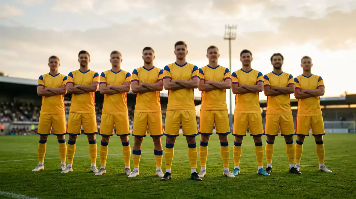 Ecuadors Mannschaft im Mannschaftsfoto