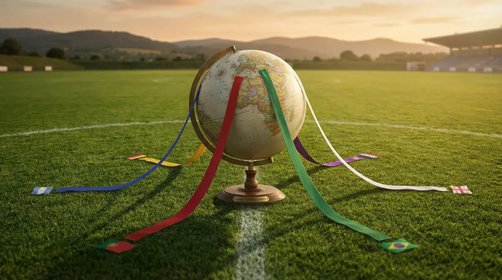 Verteilung der 48 WM-2026-Teilnehmer auf die sechs FIFA-Konföderationen mit Teamanzahl pro Konföderation